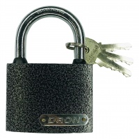 Замок навесной 75 мм, "DRON", серебро