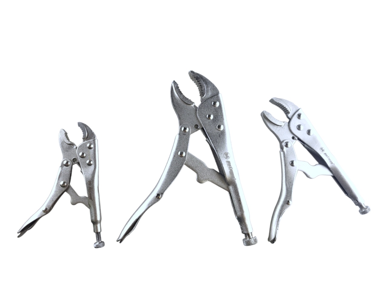 набор клещей зажимных cr-v с фиксатором 140/180/250 мм, хромированные, "maximum"  188 mx 12820 оптом