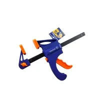 Струбцина автоматическая 150×60 мм, 6", F-образная, с фиксатором и кнопкой сброса, "MAXIMUM" MX 0603